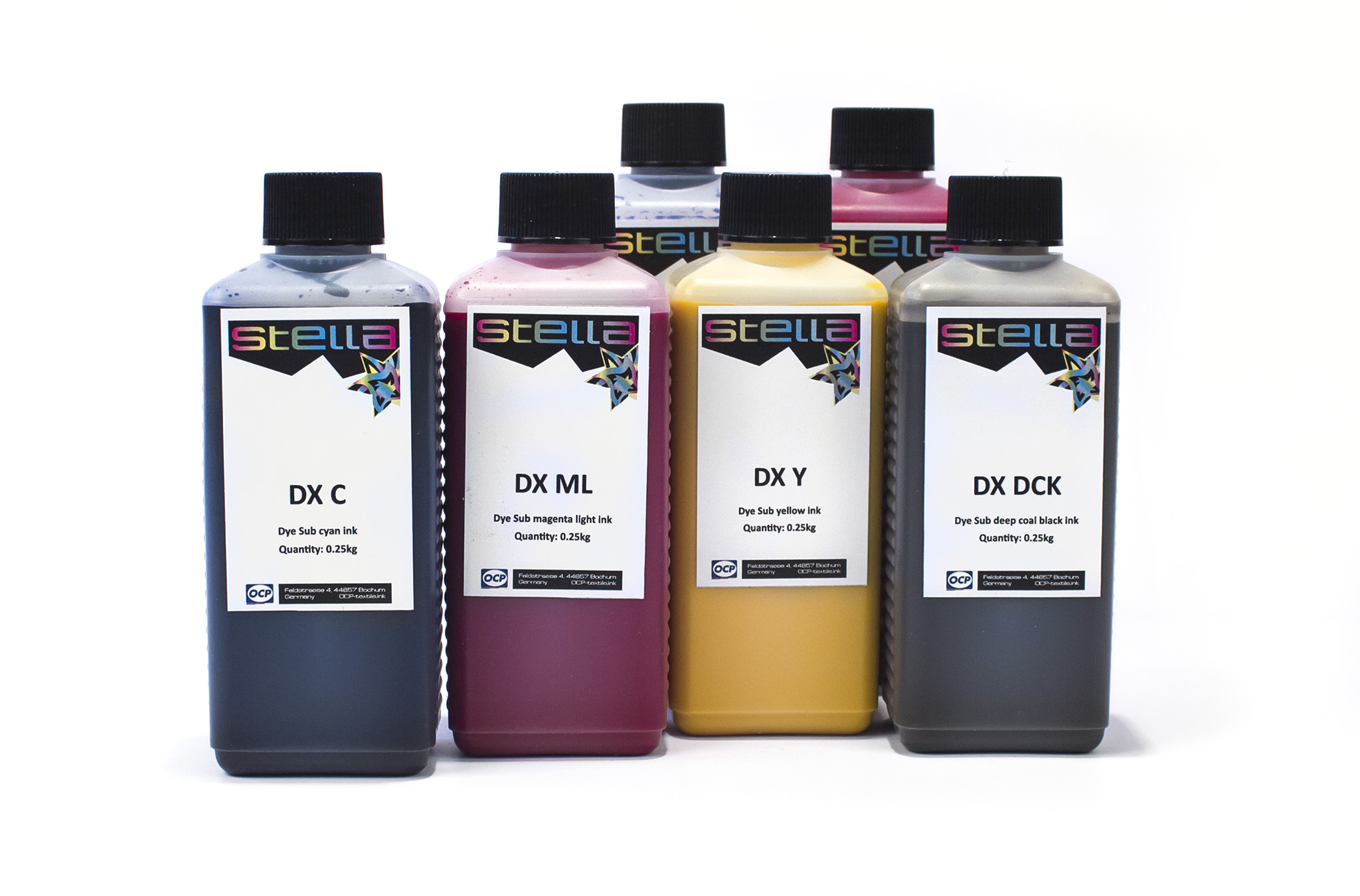 Шестицветный комплект сублимационных чернил OCP Stella DX для для Epson 250x6